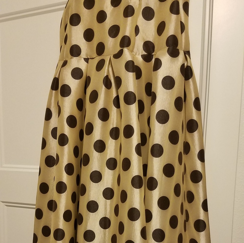 Shabby Apple Gold High waisted Floor Length skirt